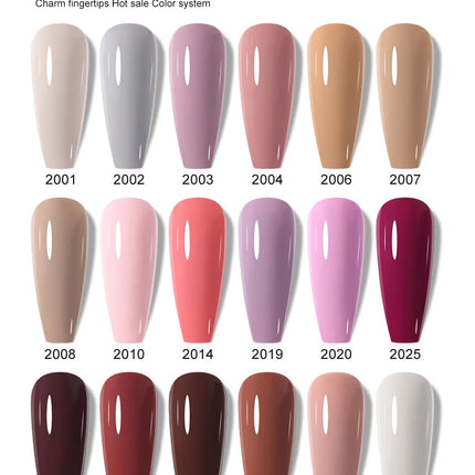Clou Beaute 15ml HEMA TPO FREE Color Gel Nail Polish Nude Pink Red Green Collection Nail Gel Polish Glitter Soak Off UV LED Gel