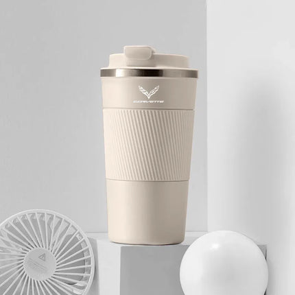 Car Coffee Cup 304 Stainless Steel Car Thermos cafe Mug 510ML for Corvette C1 C2 C3 C4 C5 C5 C6 C7 C6-R C8