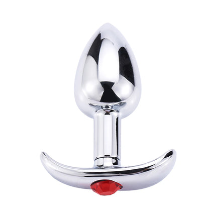 1Pcs, Metal outdoor anal plug, anchor base Fit the hip design, adult sex toys