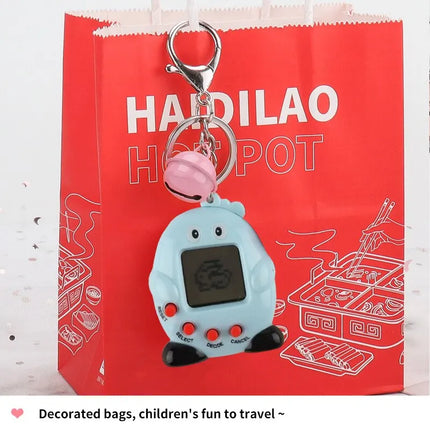 1PCs Tamagotchi Electronic Pets Gift Keyring Pets Toys Gift Penguins Mini Portable Retro Handheld Game
