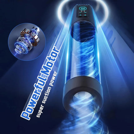 Electric Male Penis Pump 6 Suction Extender Enhancer Waterproof Dick Vacuum Enlargement Realistic Machine Sex Toys for Men 18+
