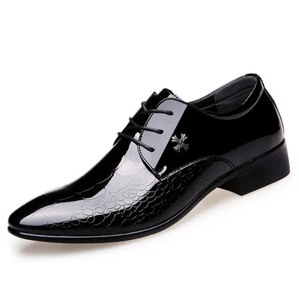 Men's Leather Shoes Black Soft Leather Soft Sole Spring And Autumn Best Man Men's Business Formal Wear Plus Size 38-48