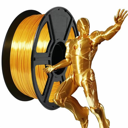 Silk Filament PLA 1.75mm 1kg/500g/250g 3D Printer Filament For Printing Toys Shiny Smooth PLA+ Gold Silver Red Blue High Speed