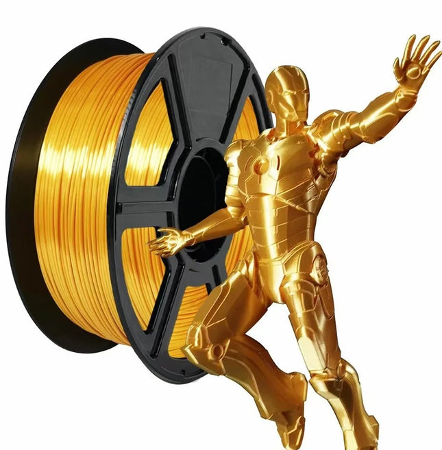 Silk Filament PLA 1.75mm 1kg/500g/250g 3D Printer Filament For Printing Toys Shiny Smooth PLA+ Gold Silver Red Blue High Speed