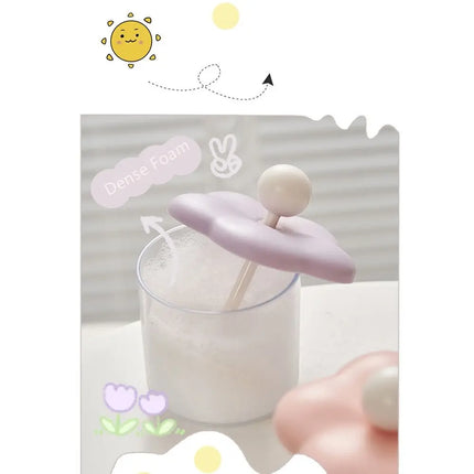 Easy to Use Handheld Foam Maker Reusable Cute Flowers Bubble Machine Portable Foamer Tool