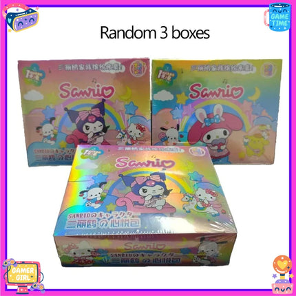 SSS HOT NEW Sanrio Creative Children's Gifts Festival Gifts Character Collection Card Box of 160 Cards for Animation Enthusiasts