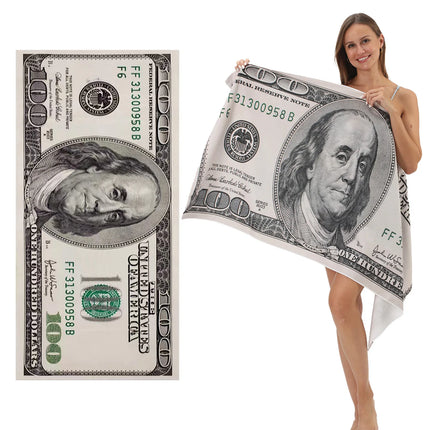 New Hot Selling European and American Dollar Ultra-fine Fiber Beach Towels with Printed Oversized Towels and Bath Towels