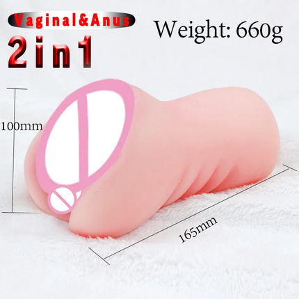 Realistic 3 in 1 Male Masturbator Cup Mouth Vagina Anal 3 Holes Deep Throat Blowjob Pocket Pussy Airplane Cup Sex Toy for Men