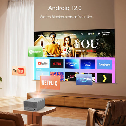 Touyinger 2800ANSI RD910 Ultra 8K  4K Full HD Projector  3G 64G Home Theater WiFi Android TV Cinema RD910 Ultra Beam Projector