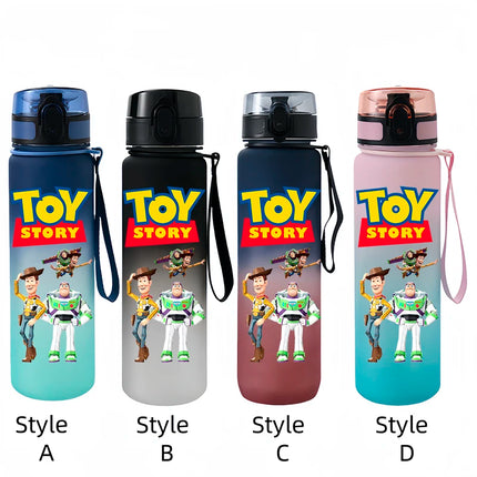 Toy Story Cartoon Drinking Glasses Woody Portable Cup Outdoor Sports Water Bottle Drinking Cup Cartoon Plastic Frosted Kettle
