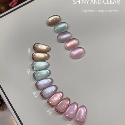 12g Reflective Magnetic Cat Eye Gel Polsih 12 Colors Set Soak Off Varnish Semi Permanent Holographic Cat Eye Gel Nail Art