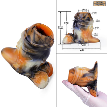 NNSX Hollow Anal Plug with Testicles Butt Plug Vaginal Anal Speculum Fisting BDSM Flirting Sex Toys For Woman Men Couples