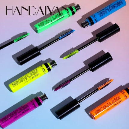 Multicolor Neon Mascara Fluorescence Waterproof Lasting Cosmetics Luminous Pigment Quick Dry Mascara Eyelash Shine in The Dark