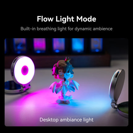 TELESIN Magnetic 360° Rotating RGB Mini Selfie Fill Light | 3 Adjustable Color & Brightness Modes for iPhone & Android Smartphon