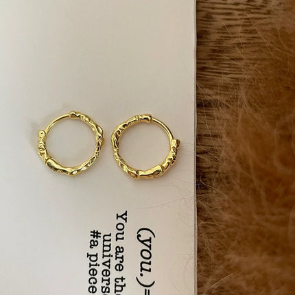 925 Sterling Silver Hoops Earrings for Women  Elegant Minimalist Round Circle Drop Earrings Design Party Wedding Jewelry Gifts