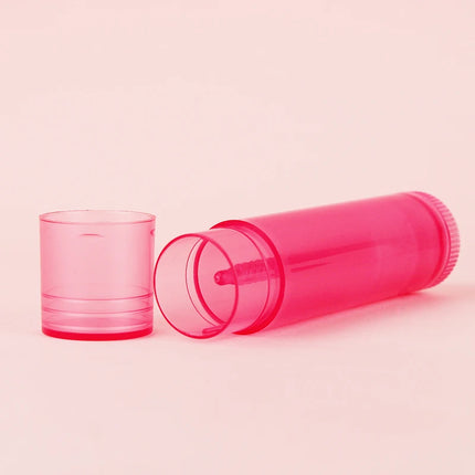 10/30/50/100/200 Empty PP 5g Oval Lipstick Tube Empty Round Lip Gloss Tube Clear Travel Bottle Plastic Diy Oval Lip Balm Tubes