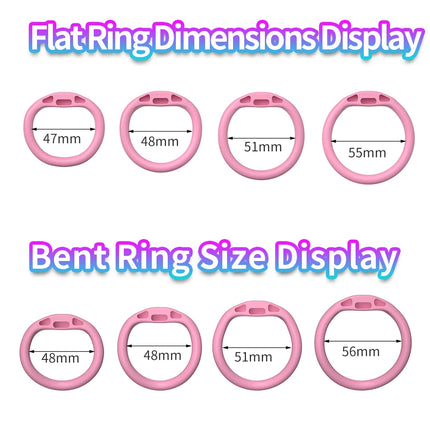 Male Chastity Cage Device Lock Belt Set Flat And Curved Rings ABS Material Removable Metal Lock Training Urethral Opening