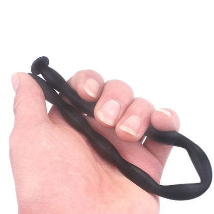 8 Sizes Safe Soft Silicone Urethral Penis Stimulant Dilator Urethral Rod Catheter Sex Toys Horse Eye Stick For Male BDSM Plug