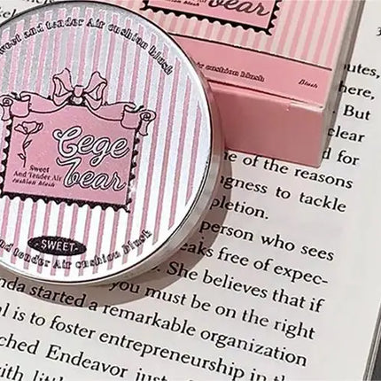 Sweet Color Translucent tender Air cushion blush Pink Powder blush to improve the complexion of Korean vitality young girl