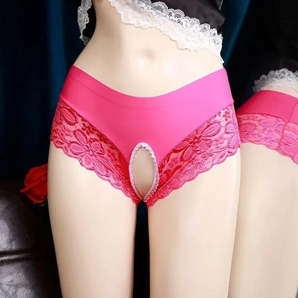 Newest Seamless Sexy Panties Sissy Pouch Panties Mens Lace Bikini Briefs G-String Thongs Underwear Knickers Fashion Cotton