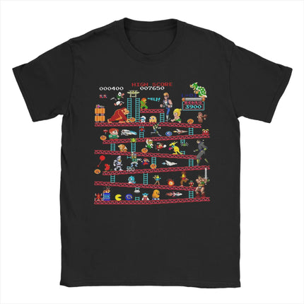 Donkey Kong T Shirt For Men Women 100%Cotton Clothes Novelty  Video Game Round Neck Short Sleeve