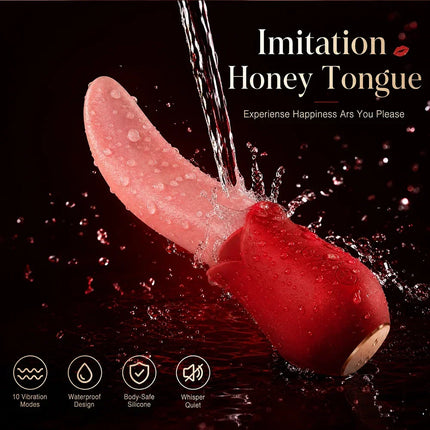 Realistic Tongue Vibrator for Women Multi-Frequency Selection Vaginal Clitoral Sex Toy Adult Product Female Pleasure