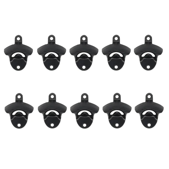 5/10pcs Wall Mounted Bottle Opener Set Vintage Rustic Beer Openers with Mounting Screws for Kitchen Cafe Bars