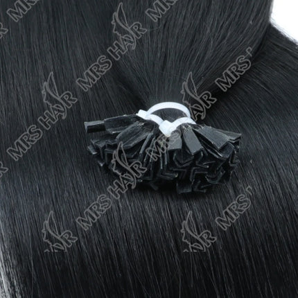 K Tip Hair Extensions Keratin Human Hair Hot Fusion Hair Extension 1cm Italy Keratin Glue Machine Remy 12-24inch 30  50G/pack