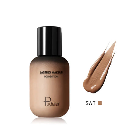 Wheat Color Liquid Foundation European And American Makeup Base Tanning Yellow Black Skin Waterproof White Foundation Cosplay