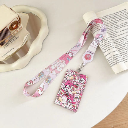 Sanrios Gudetama Keychain with Photo Card Holder Anime Keroppi Tuxedosam Photocard Holder Key Ring Accessory for Bag Backpack