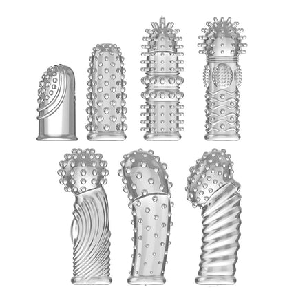Reusable Finger Sleeve Safe Prostata G Spot Vagina Clitoris Anal Massage Adult Games Masturbation SM Exotic Sex Toys for Couple