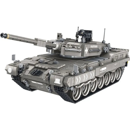 1818 Piece Bricks Technical RC Leopard 2A6 Main Battle Tank Military Building Blocks Boy Birthday Gifts Remote Control Car Toys