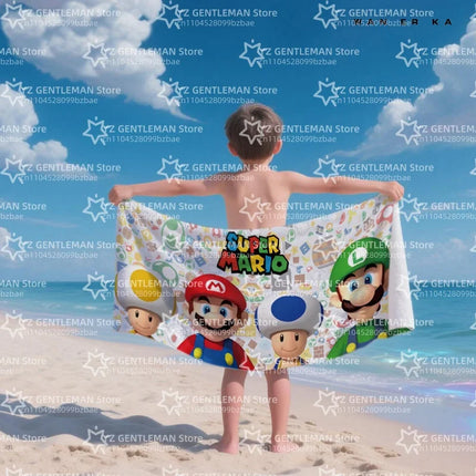 Cool Towel Soft Pool Classic Gift For Travel Gym Shower Camping Quick Dry Sports Large S-Super Game Beach M-Marios Towel