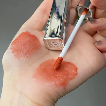 Silver Tube Five-color Clear Water Gloss Lip Gloss Moisturizing Mirror Crystal Jelly Lip Glaze Watery Texture Lip Tint Makeup