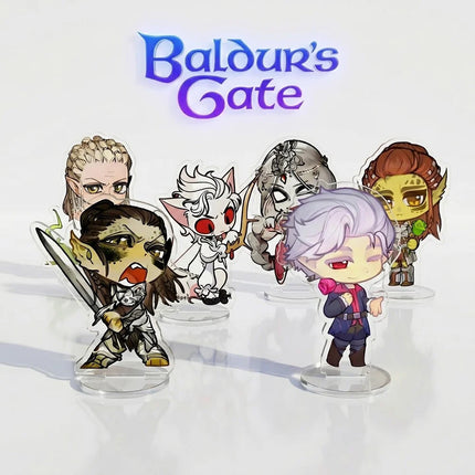 Game Baldur's Gate Astarion Karlach Shadowheart 10CM Double-sided HD Printing Acrylic Stand keychain Desk Decor Collect gifts