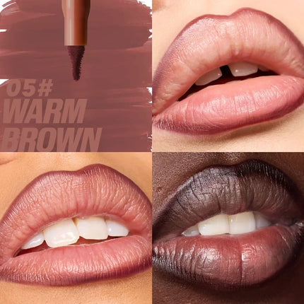 Waterproof Matte Lipliner Pencil Red Contour Tint Lipstick Long Lasting Non-stick Cup Moisturising Lips Makeup 8 Colors Velvet