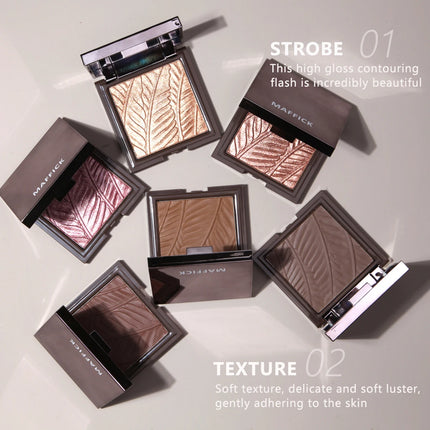 Embossed Bronzers Highlighter Makeup Palette 3D Nose Shadow Matte Facial Contouring Shadow Palette Setting Makeup Press Powder