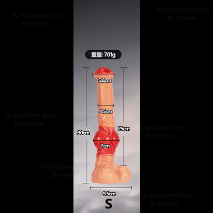 Three Sizes Oversized Long Horse Leg Shaped  Animal Simulated PVC Dildos Big Soft Monster Fisting Dick Anal Plugs Adult Sex Toys
