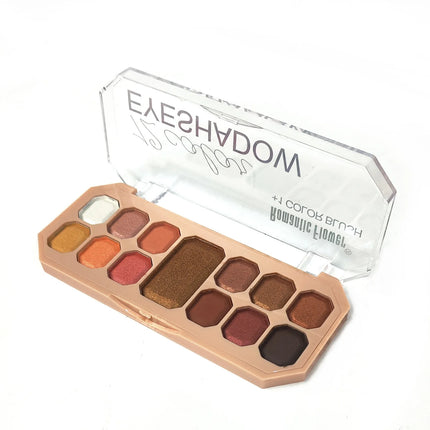 12 Color Eyeshadow Palette with Blush Long-Lasting Waterproof Face Makeup Set for Daily Use  Makeup Tray And Eyeshadow Box