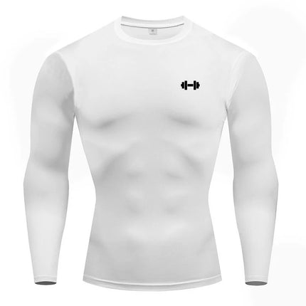 Compression T Shirts Men Spring Long Sleeve Sportswear Training Exercise T-shirt Elastic Quick Dry Sport Tops Gym Workout Shirts