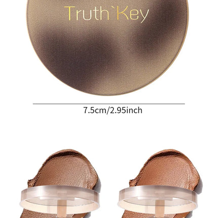 Truth'Key Mousse Bronzer,Matte Cement Brown Nose Shadow Facial Contouring Monochrome Natural Color Rendering 3D Makeup