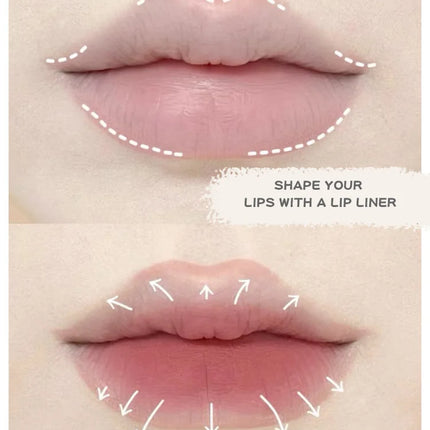 Nude Lip Liner Gege Bear Matte Velvet Lip Liner Pencil Long-lasting Waterproof Draw Lip Line Pen