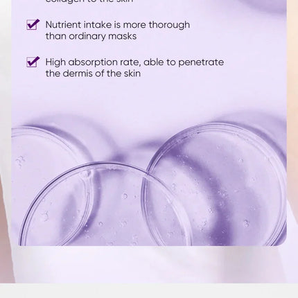 Collagen Anti Wrinkle Facial Mask Anti Aging Fade Fine Lines Firm Skin Moisturizing Brightening Smooth SkinCare Korean Cosmetics