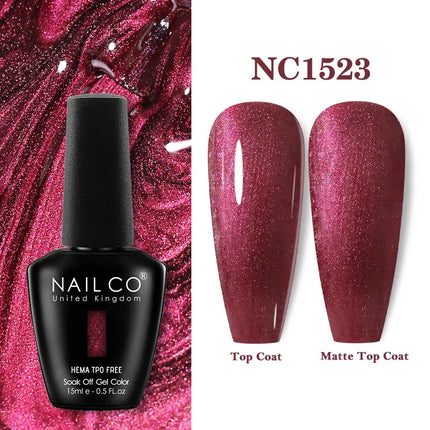 NAILCO 15ml Red Color Series Gel Varnish Coffee Gel Nail Polish Maximalism Reddish Gellak Design Brown Lacquer Nail Art Manicure