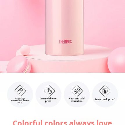 THERMOS Stainless Steel Double-layer Vacuum Cup Leak Prevention Insulated Flasks 350ml/500ml Thermo Water Bottle Thermal Tumbler