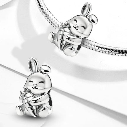 925 Sterling Silver Hedgehog Dinosaur Animal Series Spot Dog Charms Beads Fit Original Pan Bracelet High Quality DIY Jewelry