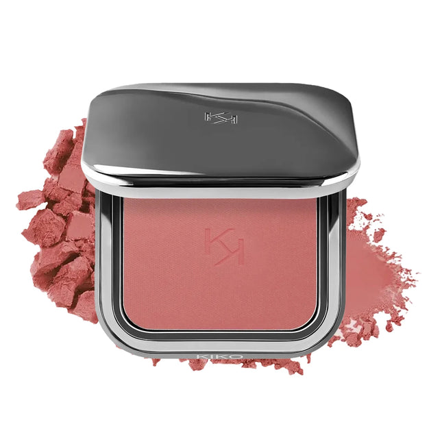 KIKO Unlimited Blush Long-Lasting Rouge Powder Blusher with Buildable Results Lipstick Cheek Pocket Blush Easy to Apply Color