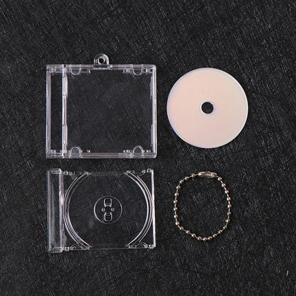 1pc NFC Functional CD Disc Key Chain Mini CD Case Keychain Peripheral Commemorative Album Key Holder For DIY Backpack Pendant