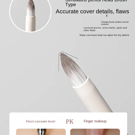Pencil Tip Concealer Brush Decree Pattern Lacrimal Sulcus Eye Bag Dark Under-eye Circles Precise Concealer Brush Small Makeup