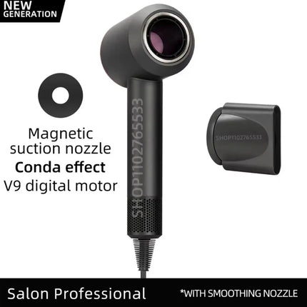 Ionic Hair Dryer 5 In 1 With Diffuser Professional Hair Care Appliances Women Salon Barber Leafless Hairdryer Super Hair Dryer